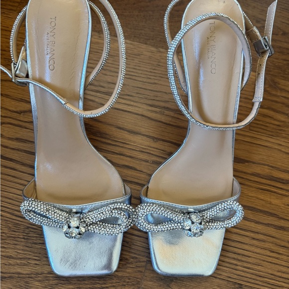 Tony Bianco Crystal Bow Heels - Picture 2 of 3